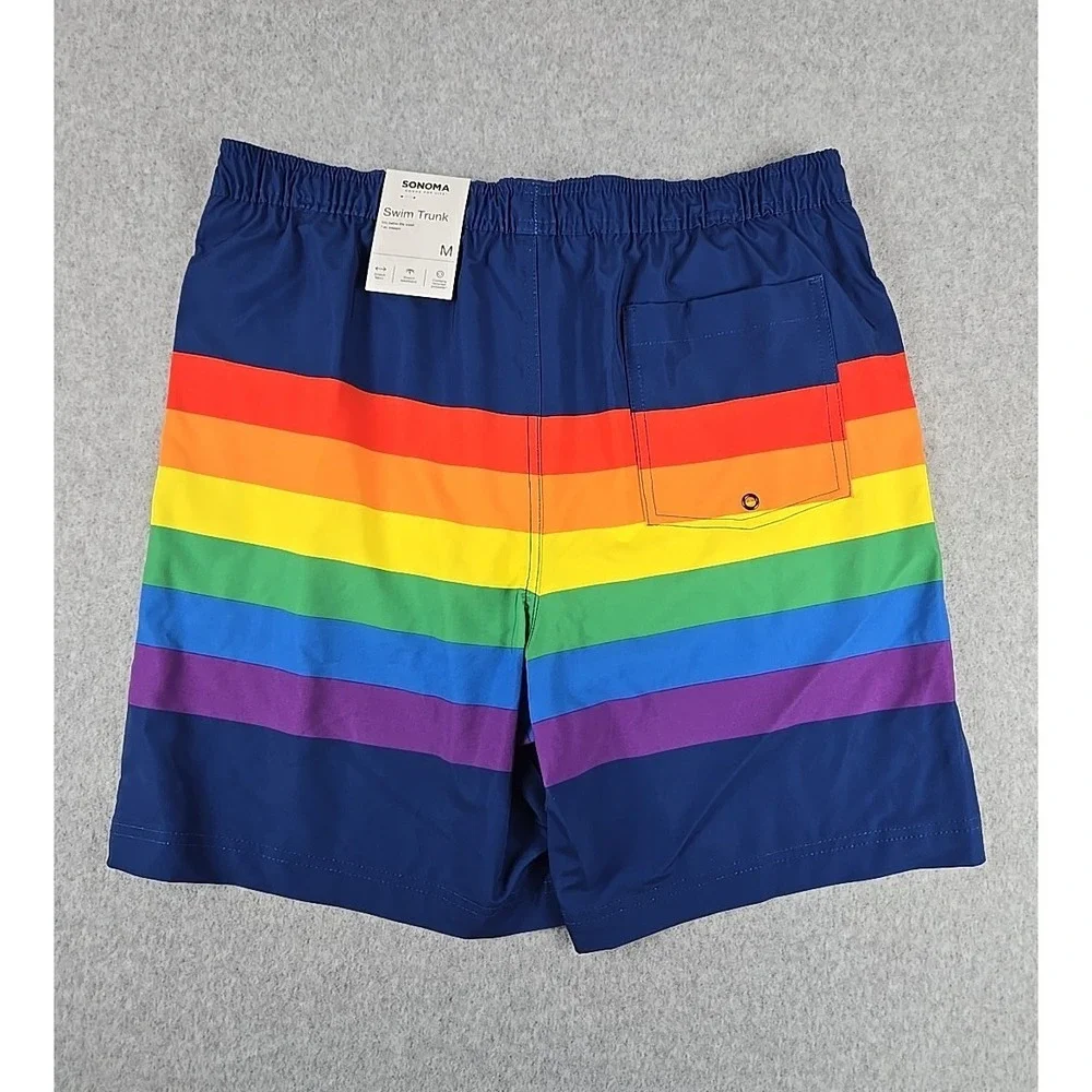 Sonoma Swim Trunk Shorts Mens Size Medium‎ Lined 7